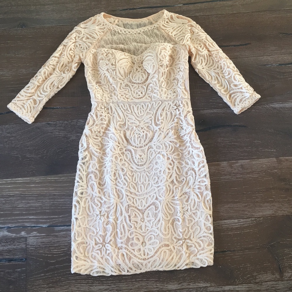 SUEWONG 3/4 sleeve lace dress